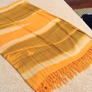 Large Yellow Bali Sarong Wrap Shawl Accessory